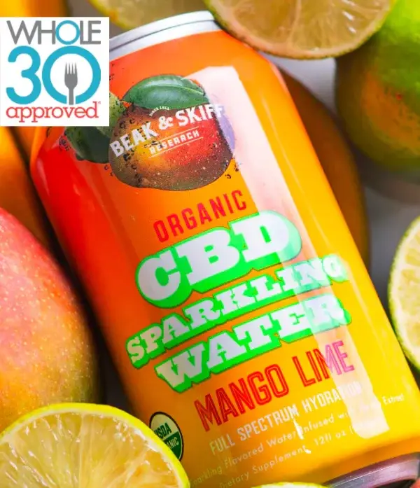 Beak & Skiff USDA Organic Sparkling CBD Water 24-Pack