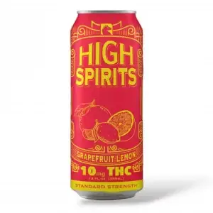 High Spirits Grapefruit Lemon Seltzer- 10mg THC