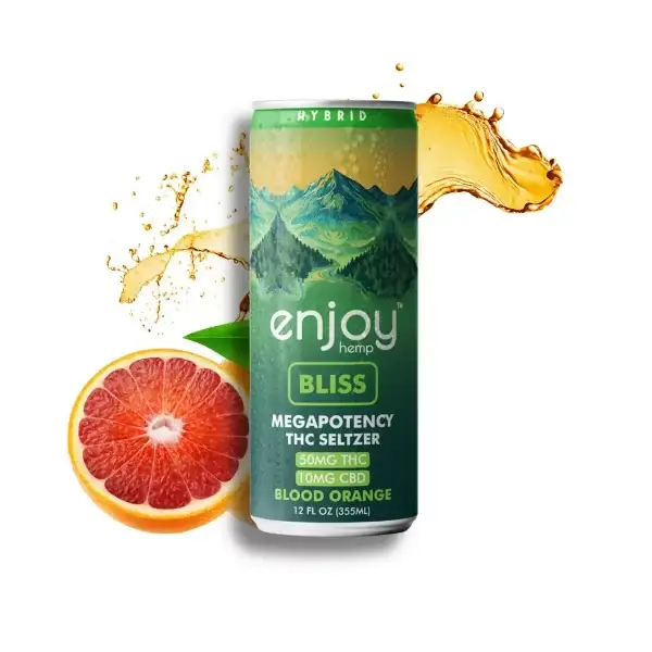 50mg THC + 10mg CBD Blood Orange Seltzer for Bliss 24-Pack