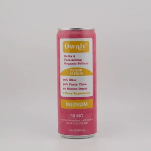 PEACH CITRUS 10 MG THC SELTZER - MEDIUM STRENGTH - 24 PACK
