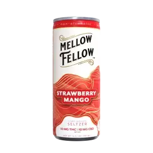 Delta 9 THC + CBD Seltzer Beverage 20MG - Strawberry Mango 24-Pack