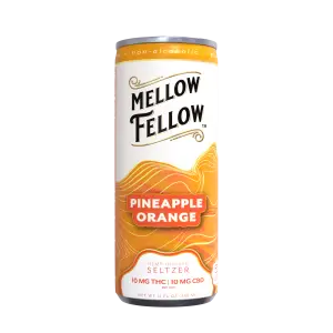 Delta 9 THC + CBD Seltzer Beverage 20MG - Pineapple Orange 24 Pack