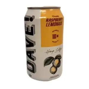DAVE! Raspberry Lemonade Seltzer 100mg 24-Pack
